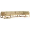 vidaXL Utomhussoffset 7 st Vit och Beige