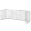 vidaXL Gabionmur f&ouml;r soptunnor galvaniserat st&aring;l 325x100x110 cm