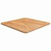 vidaXL Fyrkantig bordsskiva ljusbrun 50x50x1,5cm behandlad massiv ek