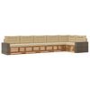 vidaXL Utomhussoffset 6 st Naturlig och Beige Polyester