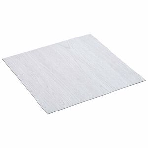 vidaXL Golvplankor 5,11 m&sup2; 55 pcs PVC Vit tr&auml;