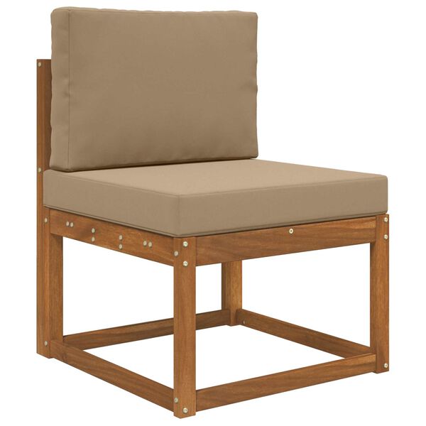 vidaXL Utomhus Soffa Kudde 2 pcs Taupe Polyester