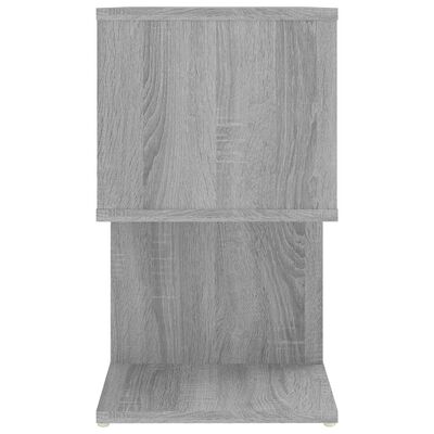 vidaXL Sängbord 2 st grå sonoma 50x30x51,5 cm konstruerat trä