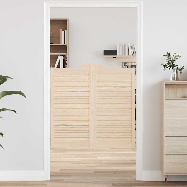 vidaXL Slagd&ouml;rrar lamelldesign 1-par 100x100 cm massiv tr&auml; furu