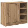 vidaXL Badrumssk&aring;p Artisan Ek 63 x 29 x 55 cm Konstruerat tr&auml;