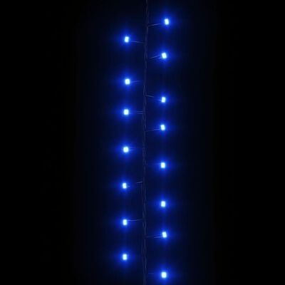 vidaXL Kompakt ljusslinga med 2000 LED blå 45 m PVC