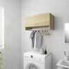 vidaXL Garderob sonoma-ek 70x32,5x35 cm konstruerat tr&auml;
