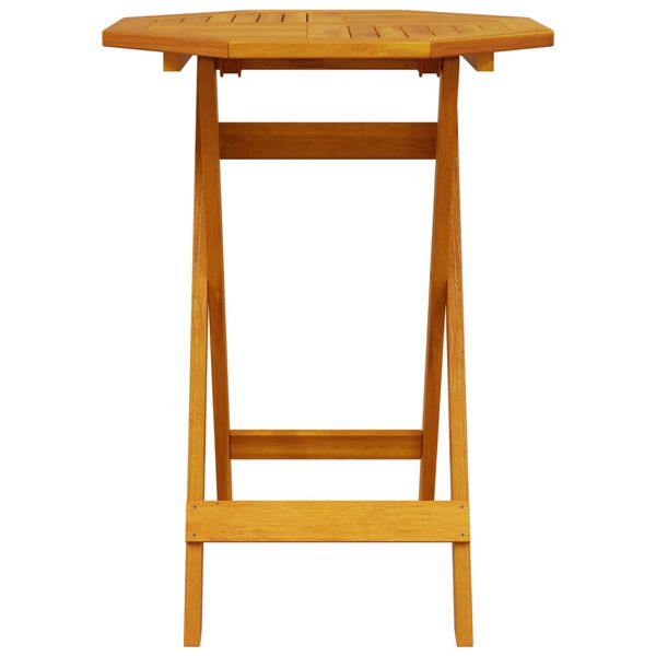 vidaXL Hopfällbart trädgårdsbord Ø60x75 cm massivt akaciaträ