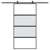 vidaXL Skjutd&ouml;rr med h&aring;rdvara 102,5x205 cm h&auml;rdat glas och aluminium