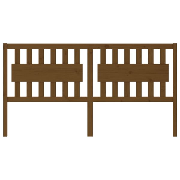 vidaXL Sänggavel honungsbrun 185,5x4x100 cm massiv furu