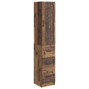 vidaXL Sk&aring;pset 2 st 33 x 34,5 x 87 cm Konstruerat tr&auml; Gammalt tr&auml;