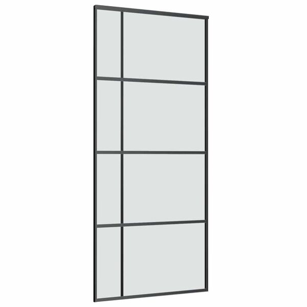 vidaXL Skjutd&ouml;rr med beslagset ESG glas och aluminium 90x205 cm