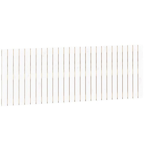 vidaXL V&auml;ggmonterad huvudgavel vit 166x3x60 cm massiv furu