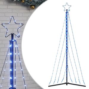 vidaXL LED julgran 339 LEDs bl&aring; 187 cm