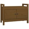 vidaXL Skob&auml;nk honungsbrun 80x40x60 cm massiv furu