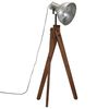 vidaXL Golvlampa 25 W vintage silver 45x45x120 cm E27