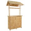 vidaXL Utomhus Barbord Naturf&auml;rg 115 x 95 x 214 cm Bambus