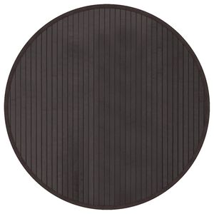 vidaXL Matta rund m&ouml;rkbrun 60 cm bambu