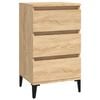 vidaXL S&auml;ngbord sonoma-ek 40x35x70 cm konstruerat tr&auml;