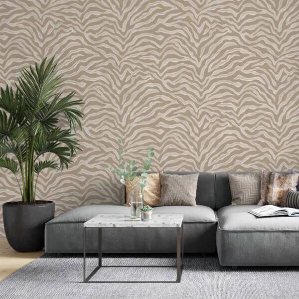 Noordwand Tapet Zebra Print beige