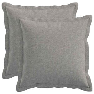 vidaXL Kudde med kudde HOUTEN 2 st Moln Gr&aring; Faux Linne