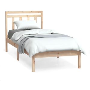 vidaXL S&auml;ngram massivt tr&auml; 75x190 cm