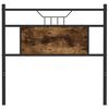 vidaXL Sänggavel rökfärgad ek 75 cm konstruerat trä och stål