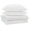 vidaXL Dunt&auml;cke med kudde 3 st Vit Mikrofiber