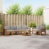 vidaXL Utomhussoffset 7 pcs Naturlig och Ljus Gr&aring; Massivt Akaciatr&auml;