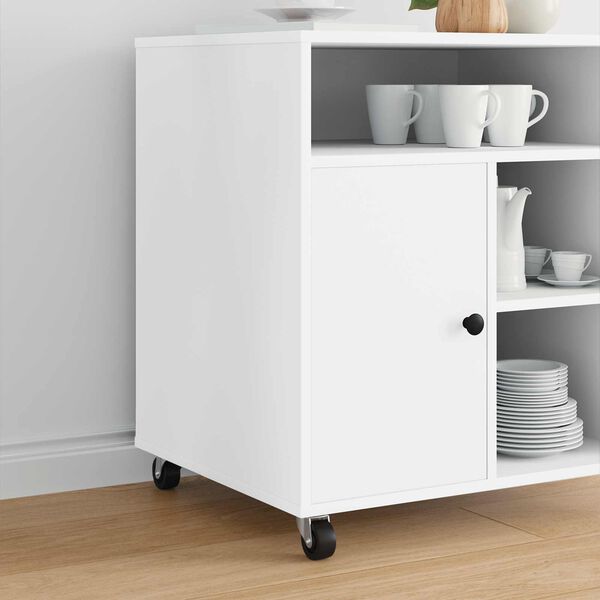 vidaXL Sv&auml;ngbart hjul 2 pcs Silver 60 x 60 x 50 mm J&auml;rn och nylon