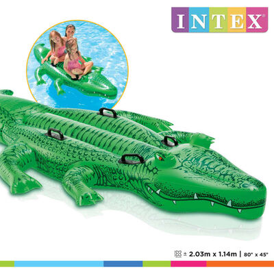 Intex Uppblåsbar krokodil 203x114 cm