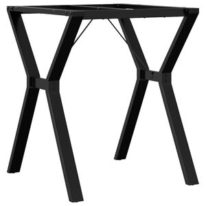 vidaXL Bordsben f&ouml;r matbord Y-ram 60x60x73 cm st&aring;l