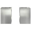vidaXL Växtställ 2 pcs Silver 24 x 24 x 35 cm Galvaniserat stål