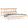 vidaXL S&auml;ngram utan madrass 200x200 cm massiv furu