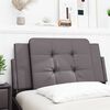 vidaXL Headboard Cushion "Zadar" Grey 100 cm Faux Leather