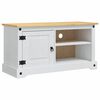 vidaXL TV-sk&aring;p CORONA 100 x 40 x 52 cm Vit Massiv furu