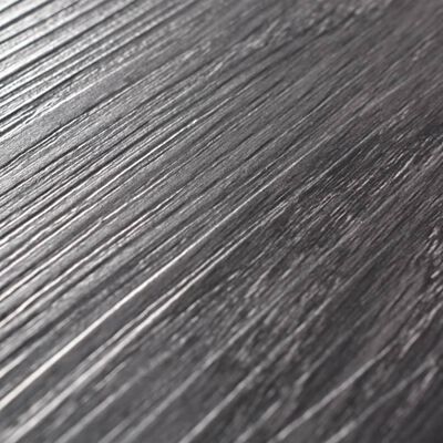 vidaXL Ej självhäftande PVC-golvplankor 4,46 m² 3 mm svart