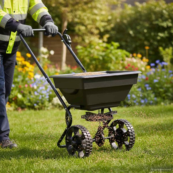 vidaXL Spridare Svart 80 x 46 x 75 cm PVC och stål