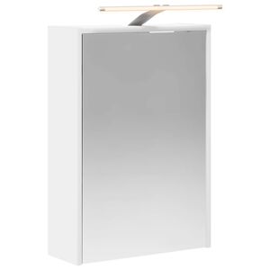 vidaXL Badrumsspegelsk&aring;p Vit 43 x 16 x 62.5 cm Konstruerat tr&auml;