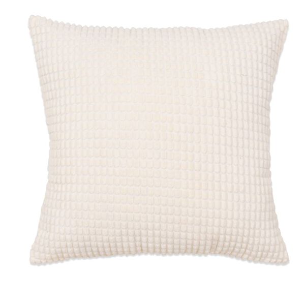 vidaXL Kudde 2 st velour gr&aring;vit 45x45 cm