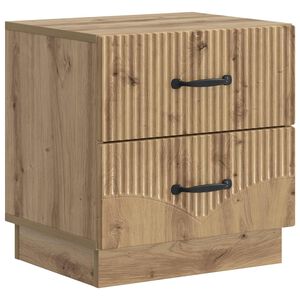 vidaXL Nattduksbord Artisan-ek 43 x 34,5 x 44,5 cm Konstruerat tr&auml;