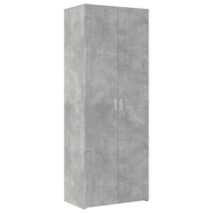 vidaXL H&ouml;gsk&aring;p betonggr&aring; 70x42,5x185 cm konstruerat tr&auml;
