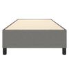 vidaXL Boxspring-s&auml;ngram m&ouml;rkgr&aring; 100x200 cm tyg