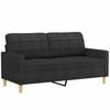 vidaXL 2-sitssoffa svart 140 cm tyg