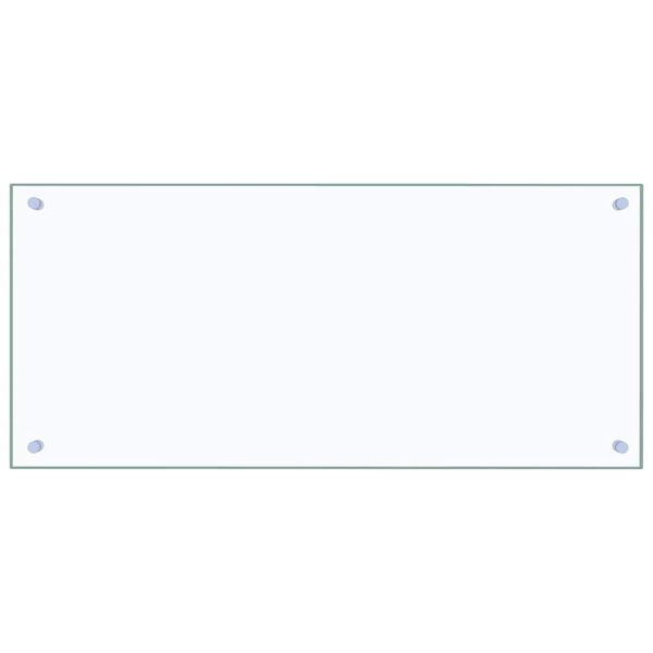 vidaXL Köksplånbak 2 pcs Transparent 90 x 40 cm härdat glas