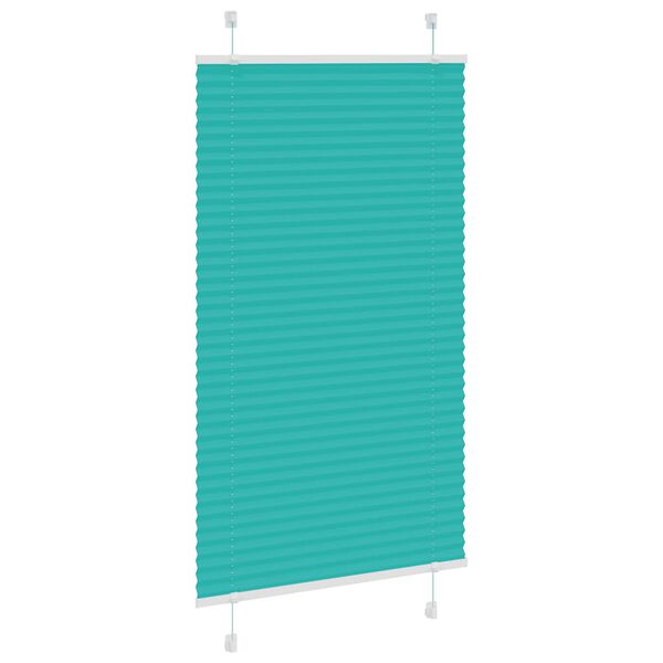 vidaXL Plisserad persienn bensingr&ouml;n 75x150 cm tyg bredd 74,4cm