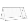 vidaXL H&ouml;nsbur silver 200x105x91 cm galvaniserat st&aring;l