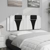 vidaXL Headboard Cushion "Viana" White and Black 120 cm Faux Leather