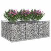 vidaXL Gabion upph&ouml;jd s&auml;ng Silver 150 x 100 x 60 cm Galvaniserat St&aring;l