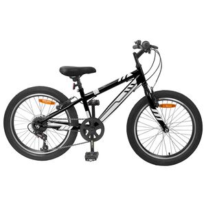 vidaXL Mountainbike 20 Tum 6-Hastighet f&ouml;r 5-8 &aring;r gammal Svart